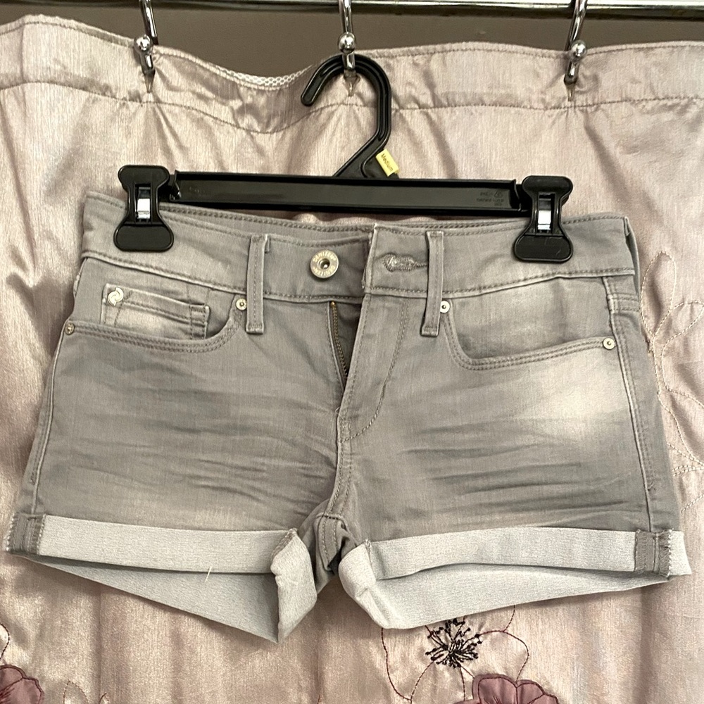 Grey high waisted shorts